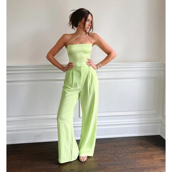 WeWoreWhat Strappy Bodysuit Sharp Green Size S - Picture 3 of 7